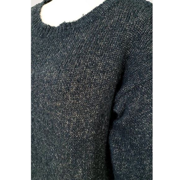Joie Blue Knit Metallic Sweater - Picture 3 of 9